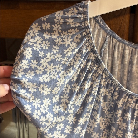 Floral Blue Girl’s Top size M - Picture 3 of 3